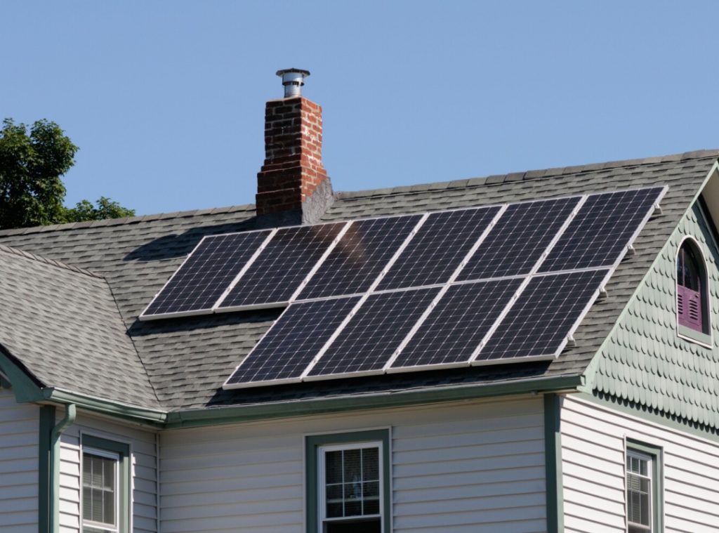 Rooftop solar panels