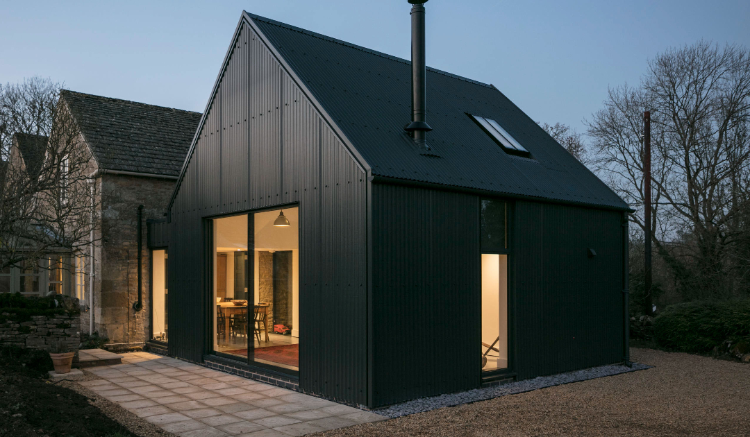 Black Metal Siding