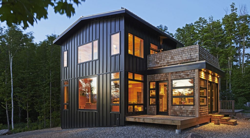 Black Metal Siding