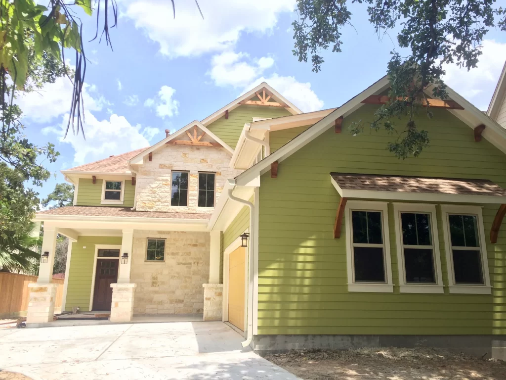 Green Siding Exterior Color Combinations