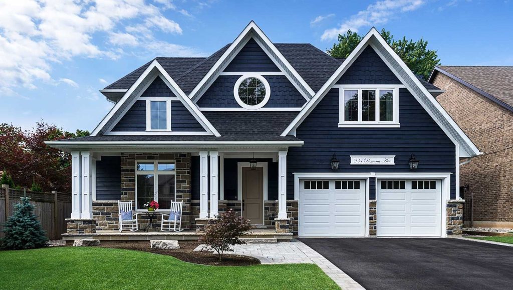 Dark Blue Siding